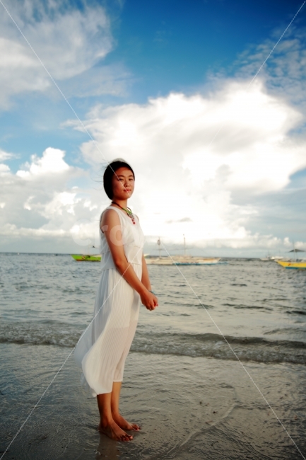 바다,자연,필리핀,보홀,여자,모델,해변,바다,beach,sea,사람,인물,인간,human,person,여성,여자,woman,female,lady