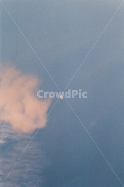 하늘,달,구름,sky,블루