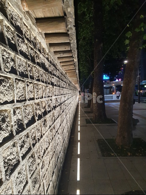 walkway,보도,wall,벽,덕수궁,돌담길,덕수궁돌담길,서울,야경