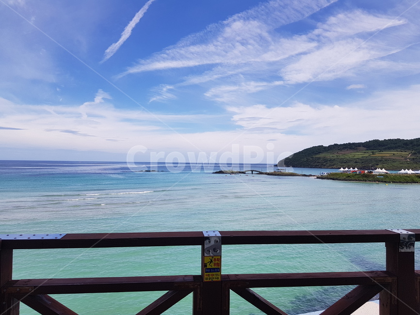 바다,제주,해변,풍경,함덕,하늘