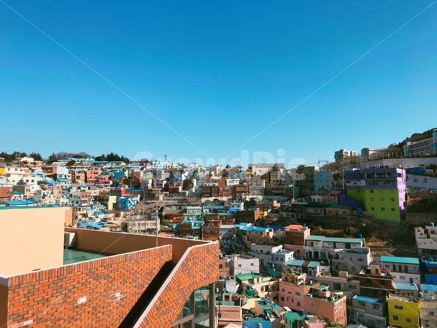 부산,감천문화마을,풍경,마을,관광지,하늘,명소