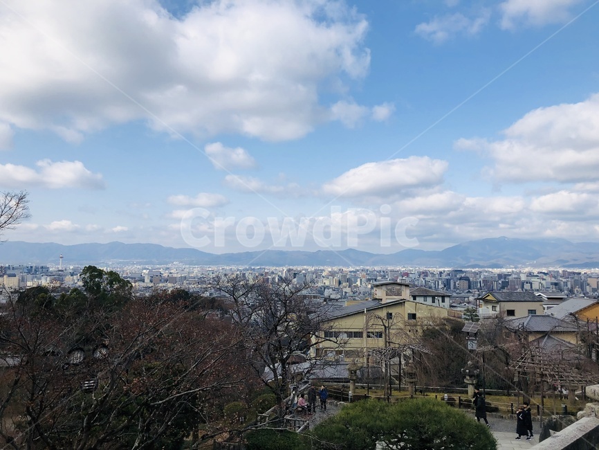 풍경,구름,일본,교토,겨울