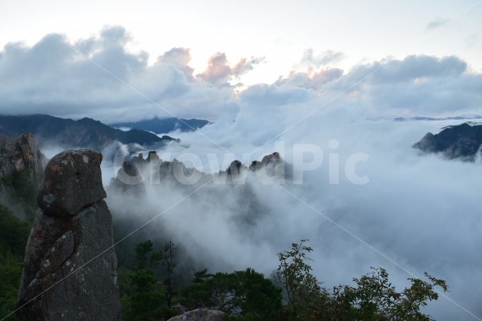 설악산,운해,구름,풍경,노을,자연,풍경,nature,landscape,weather,날씨,outdoors,옥외