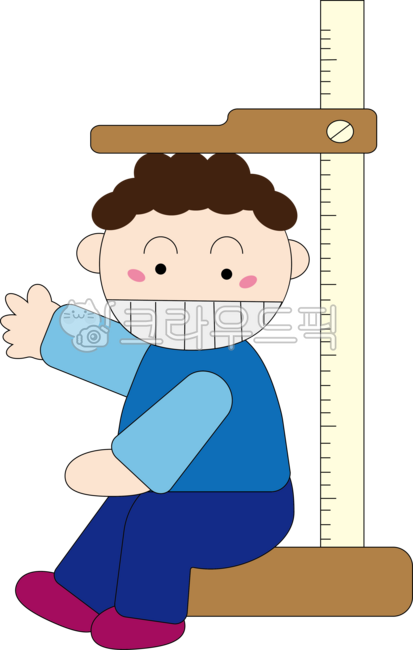 키재기,키,신체검사,어린이,남자아이,소년,장난꾸러기,병원,신체사이즈,재미있는,호기심,장난,신나는