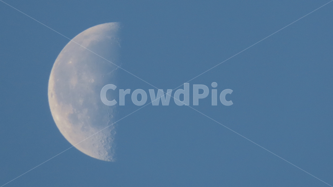 moon,blue,sky,halfmoon,white,반달,하늘,nature,달,자연