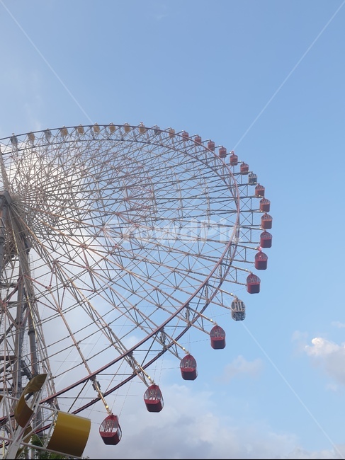 관람차,대관람차,하늘,구름,무지개관람차,sky,japan,놀이공원,놀이동산,놀이터,amusement park,playground