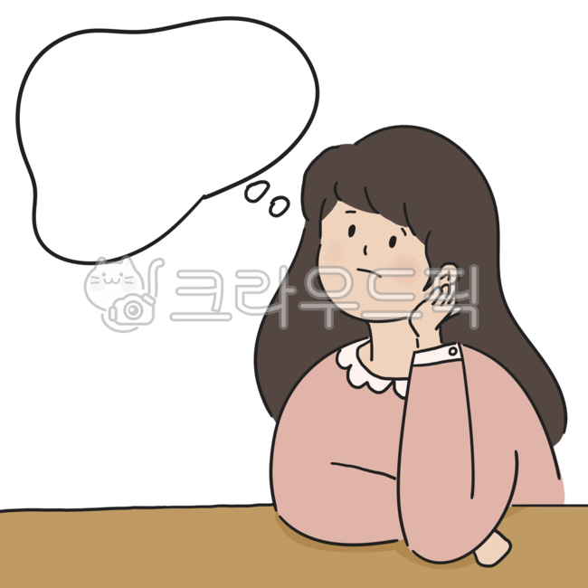 생각, 마음, 생각하는사람, 얼굴표정, 표정, 사진,이미지,일러스트,캘리그라피 - newzing작가