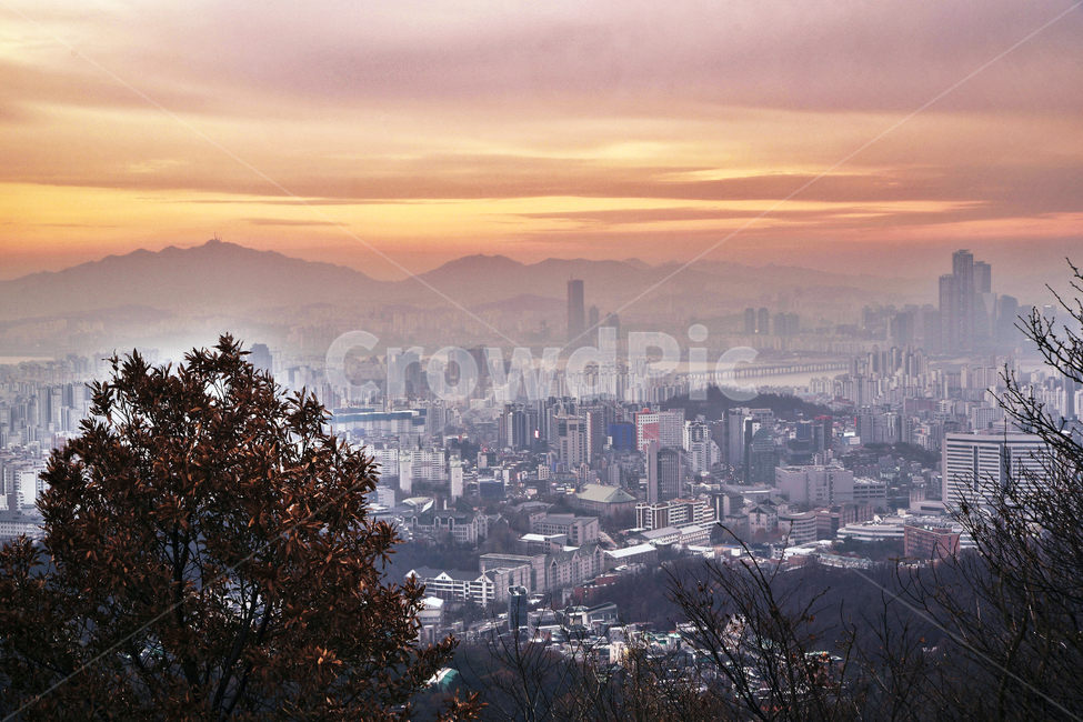 도심풍경,서울,안산,풍경,건물,노을,석양,마포구,도시,풍경,city,landscape,한국도시풍경,한국도시경관,korea cityscape