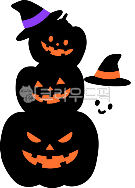 할로윈,호박,잭오랜턴,할로윈일러스트,귀여운,유령,손그림,아기자기,할로윈축제,트릭오어트리