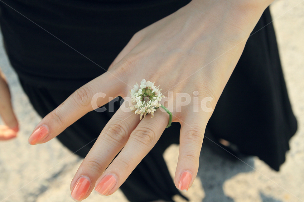꽃반지,꽃,손,손톱,반지,꽃,flower,신체일부,몸,body,연인,커플,사랑,lover,couple