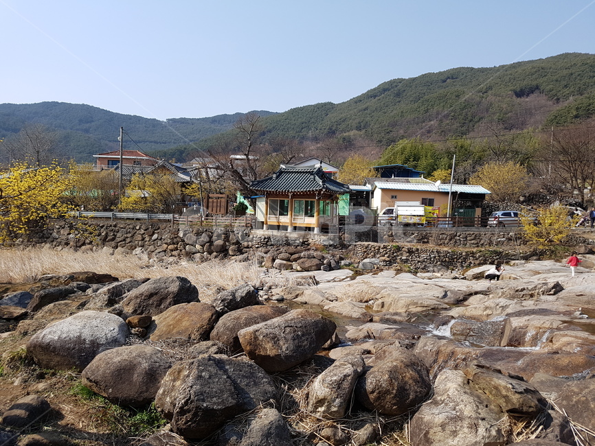산수유마을,마을풍경,산수유꽃,꽃,봄풍경,시골,마을,풍경,landscape,country,rural,town