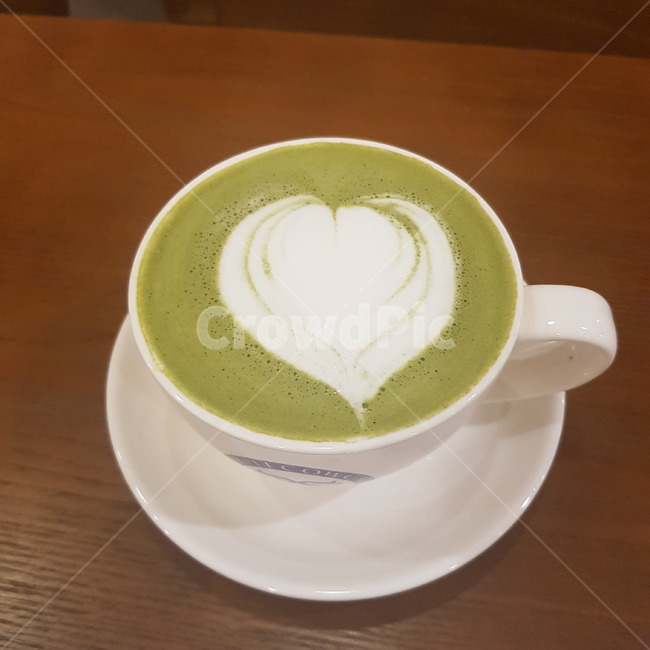녹차라떼,커피컵,pottery,coffeecup,받침접시,컵,saucer