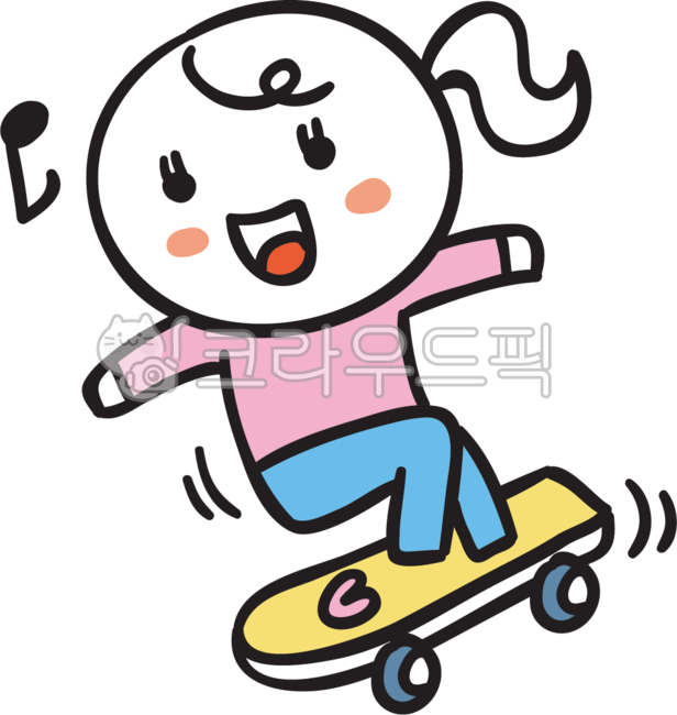 귀여운,아기자기,아기자기한,스티커,보드타는,스케이트보드,여캐,여자캐릭터,예쁜,이쁜,이모티,깜찍한