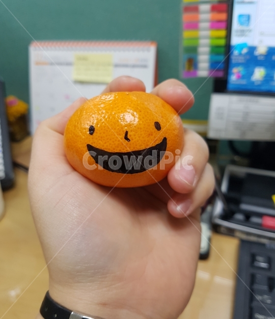 귤,감귤,그림,사무실,웃음,smile,손,디자인,이모티콘,귀여움,감성,감정표현,기분,feeling,emotion,음식,식재료,요리,food,cook,meal,dishes,food reserves,과일,열매,fruit,연출,컨셉,콘셉,direction,concept