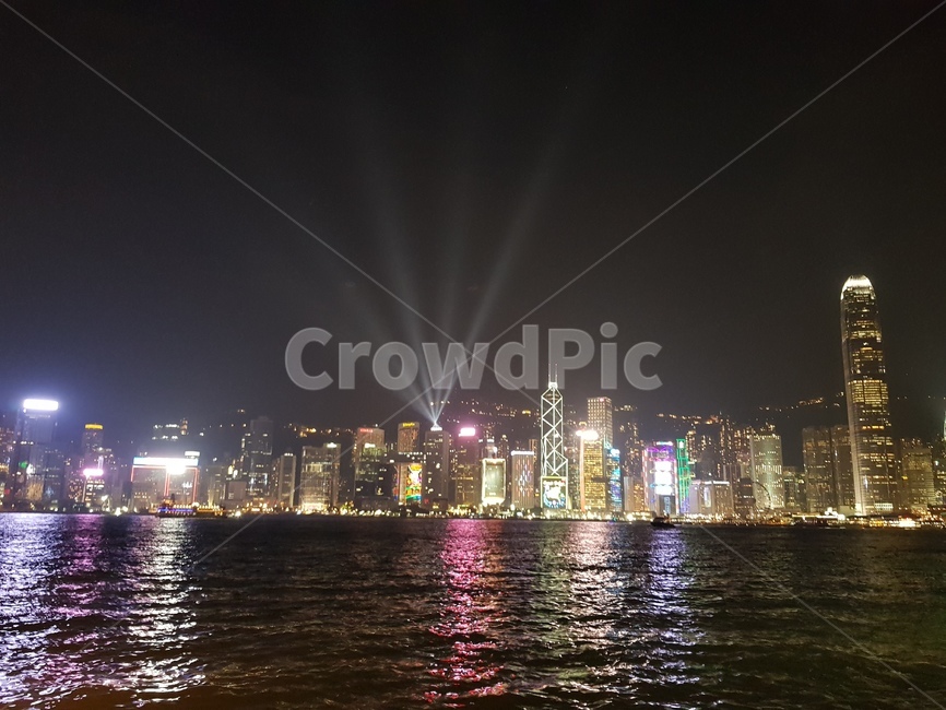 홍콩,야경,심포니오브라이트,레이져,레이져쇼,홍콩야경,관광