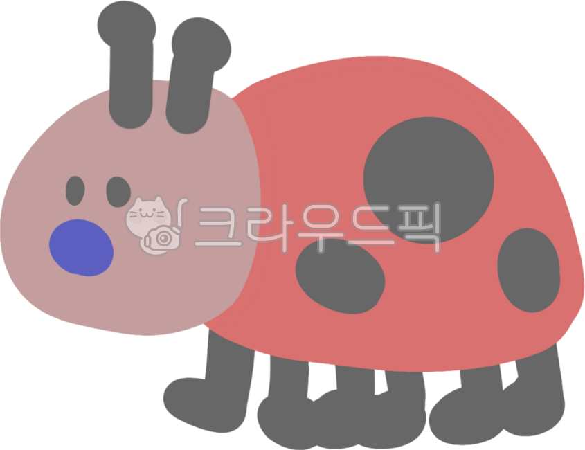 cute,animated,blue,pink,ladybug,insect,creature,character,small,spotted,antennae