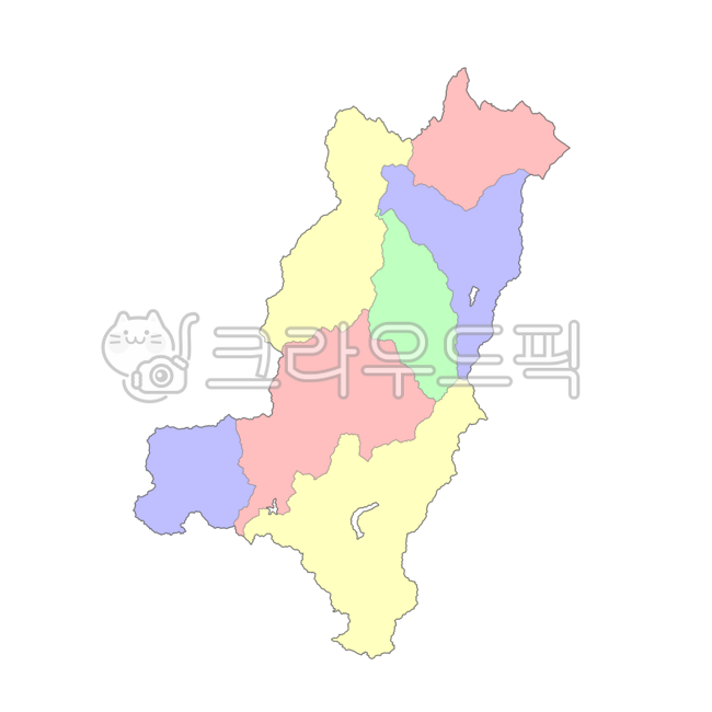 Jeolla-do,Jeollabuk-do,Jeollabuk-do,Jeollabuk-do Special Self-Governing Province,Jangsu-gun,Republic of Korea,our country,Korea,administrative districts,map,administrative district map,4-color map,blue,yellow,red,green,map