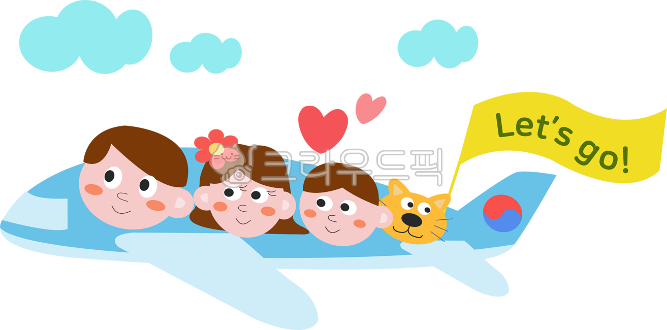Korean Air,dad,weekend,mom,Weekend travel illustration,cloud,son,cat,vacation,Family travel illustration,family trip,aircraft,travel illustration,banner,Mothers Day,May 5th,airplane,Overseas Travel,weekend trip,family,travel,daughter,Childrens Day