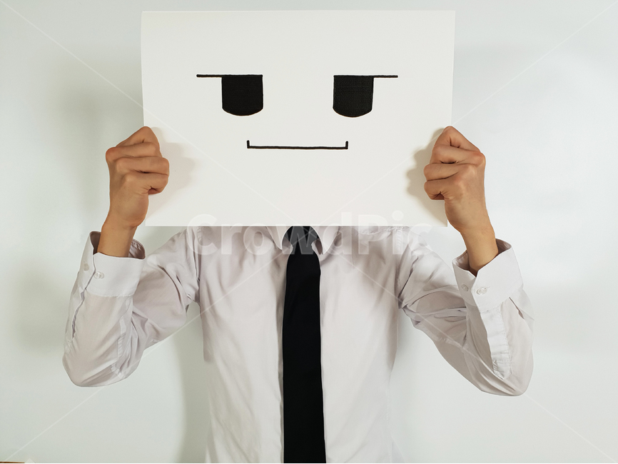 종이얼굴,종이,비지니스,얼굴,사람,사업가,마스크,손,웃음,아이디어,face,paper,facepaper,smile,idea,사람,인물,인간,human,person,감정표현,기분,feeling,emotion,비즈니스,사업,business,service,work,연출,컨셉,콘셉,direction,concept