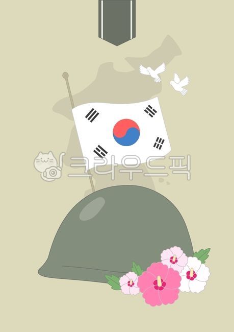 country,nation,independence,map of Korea,Memorial Day,hat,memorialday,Vector,pigeon,floral,korea,background,plant,peace,military cap,patriotic,June,pink,national day,flag,isolated,holiday illustration,roseofsharon,Patriots and Veterans Month,freedom,dove,