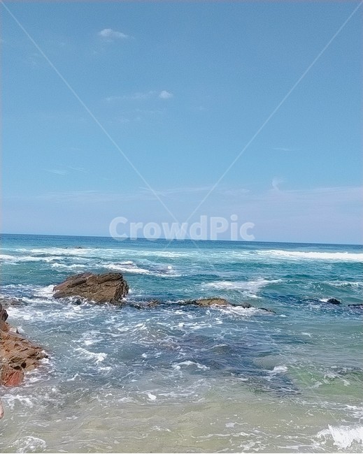바위,하늘,바다,자연,파랑색,바닷가,피서,여름,여름바다,구름,파도,sky,sea,바위섬
