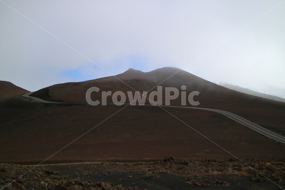 하와이,할레아칼라,도로,산길,산,길,hawaii,자연,풍경,nature,landscape,outdoors,옥외,field,들,grassland,목초지