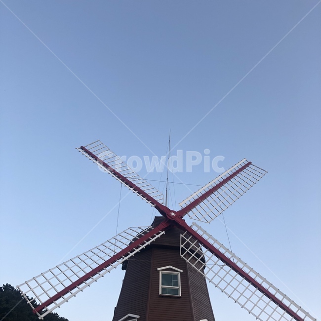 풍차,부산,바람의언덕,하늘,바람의언덕풍차