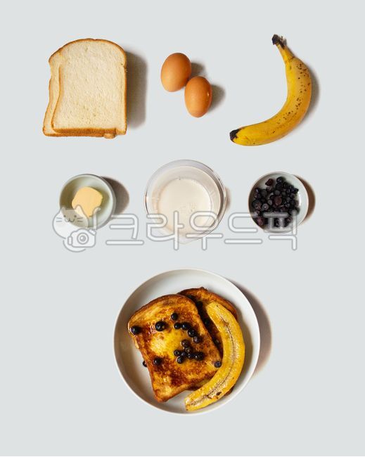 프렌치토스트,프렌치토스트재료,빵,bread,음식,food,frenchtoast,바나나,버터,블루베리,우유,달걀,계랸,식빵,음식,식재료,요리,food,cook,meal,dishes,food reserves