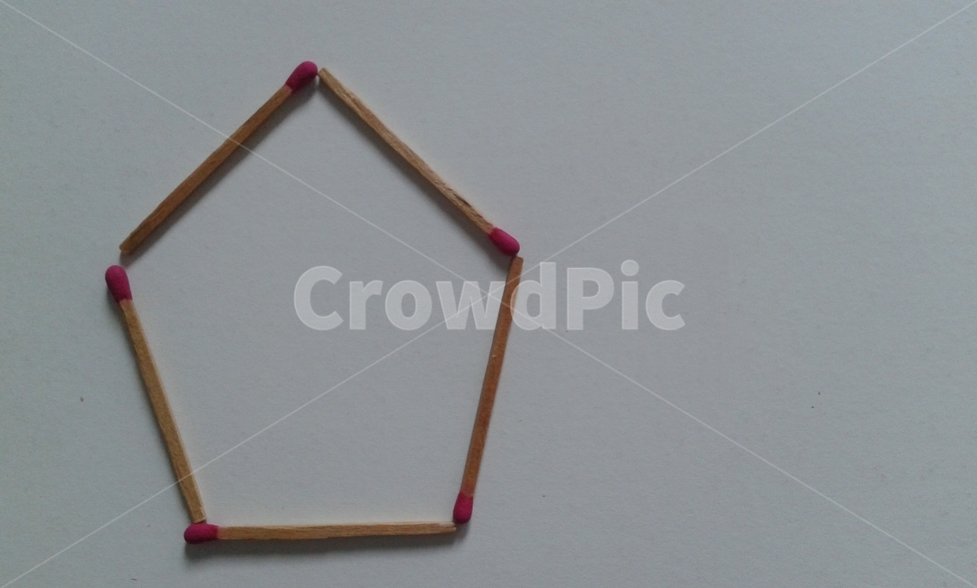 성냥,성냥개비,오각형,다각형,matches,사물,물건,오브젝트,thing,object,matter