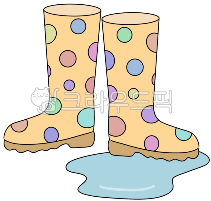 Rain boots,rainy day,rainy season,water play,splashing,puddle,children's rain boots,getting ready to go out,going to school,walking,yellow rain boots,polka dots,waterproof products,summer,mood changer,cute accessories,items,fashion ac