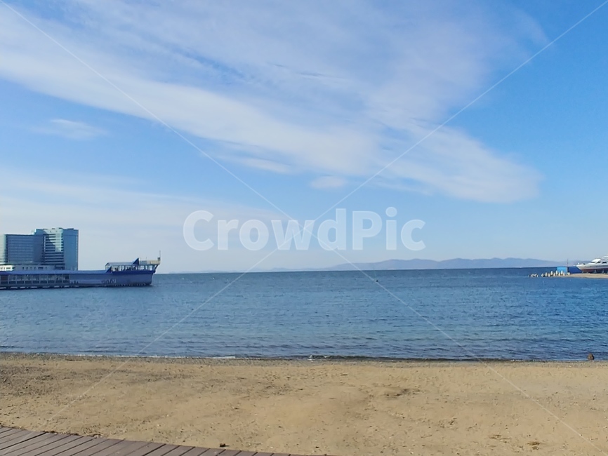 러시아,블라디보스톡,해양공원,바다,하늘,구름,배,해변,바다,beach,sea