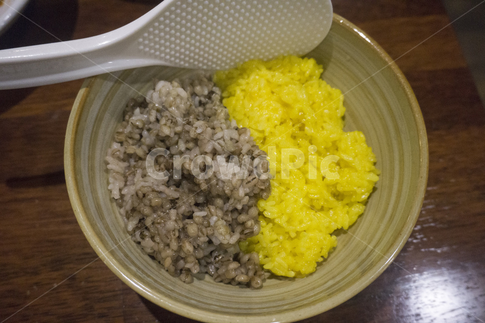 밥,보리밥,곡식,식사,음식,건강식,치자,치자밥,꽁보리밥,주걱,음식,식재료,요리,food,cook,meal,dishes,food reserves