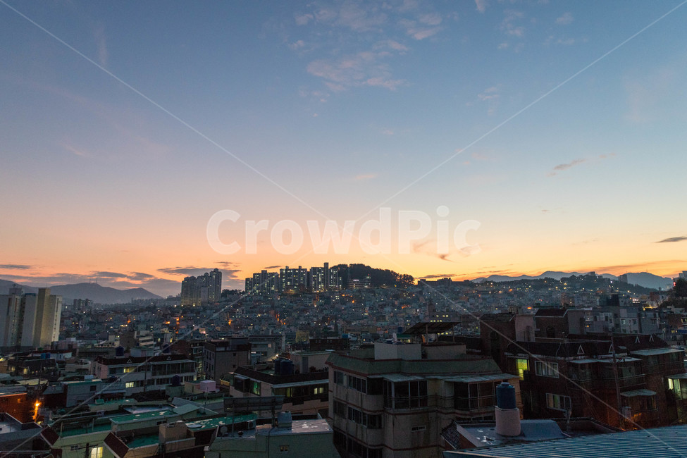 부산,야경,마을,노을,동네,풍경,건물,building,landscape