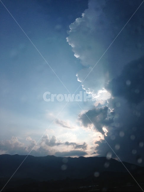 여우비,지나가는중,해,구름,비,자연,풍경,nature,landscape,weather,날씨,outdoors,옥외,cumulus,적운,sky,하늘,cloud