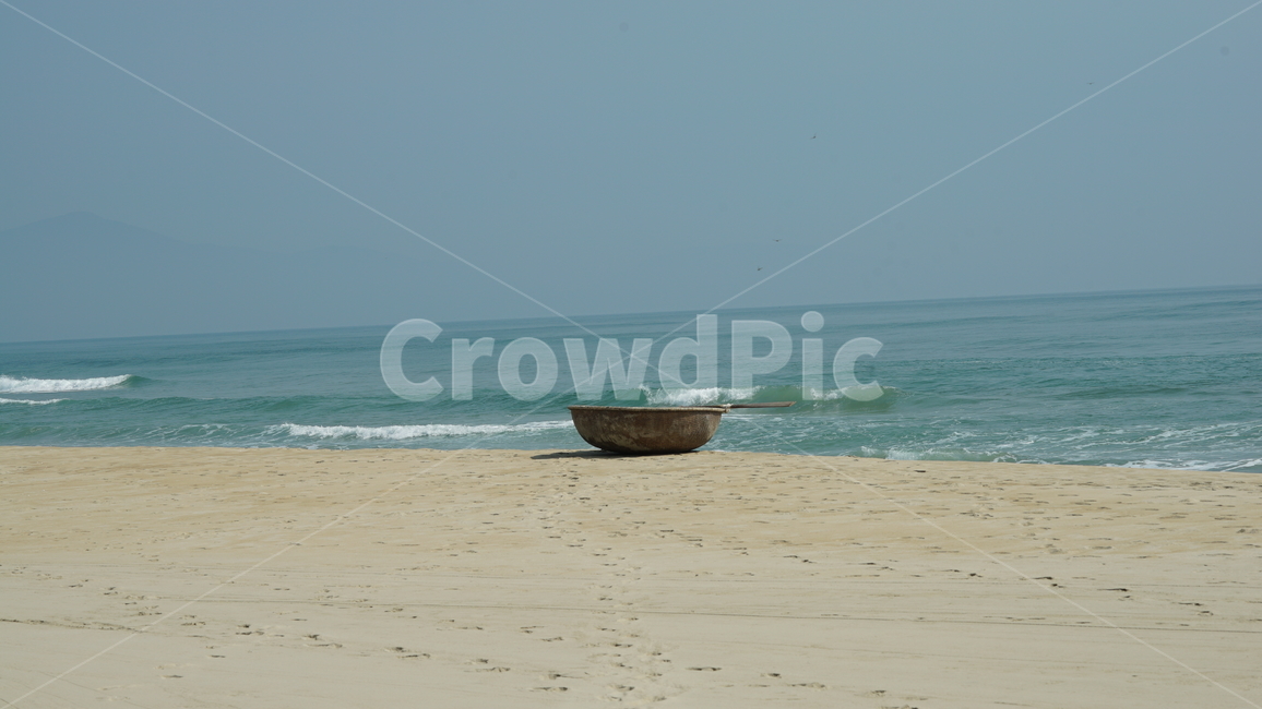 바다,beach,자연,해변,바구니배,베트남,모래사장