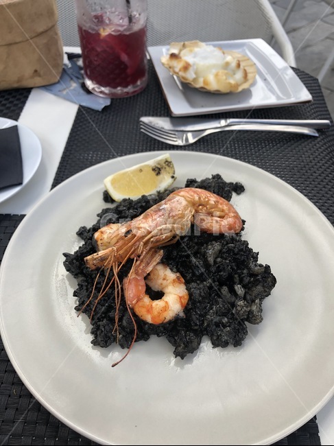 빠에야,먹물빠에야,새우,샹그리아,paella,blackpaella,shrimp,prawn,sangria,food,meal