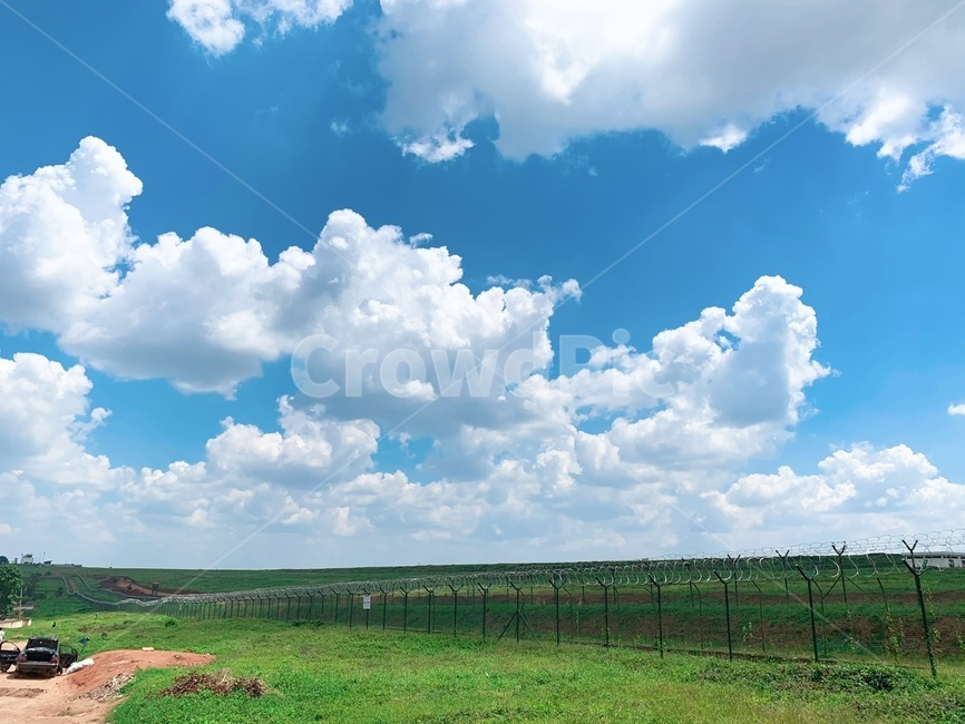 공항,자연,nature,outdoors,옥외,sky,하늘,푸른하늘,구름,날씨,잔디,평원,키갈리,아프리카,르완다