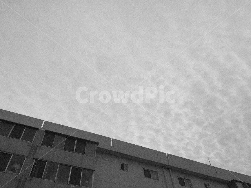sky,clouds,하늘,구름,아파트,apartment,blackandwhite,흑백,흑백사진,감성,gloomy,우울,양떼구름,cumulocirruscloud,windows,창문