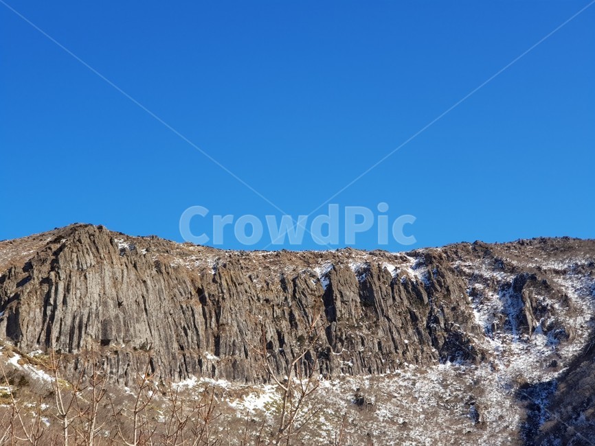 제주,한라산,영실기암,설경,오백나한,겨울,계절,winter,season,자연,풍경,nature,landscape,outdoors,옥외,cliff,낭떠러지