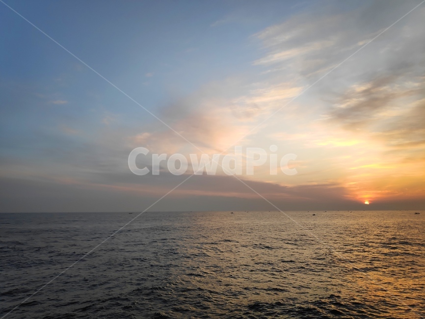 바다,수평선,일출,sea,하늘,자연,풍경,nature,landscape,outdoors,옥외,sky