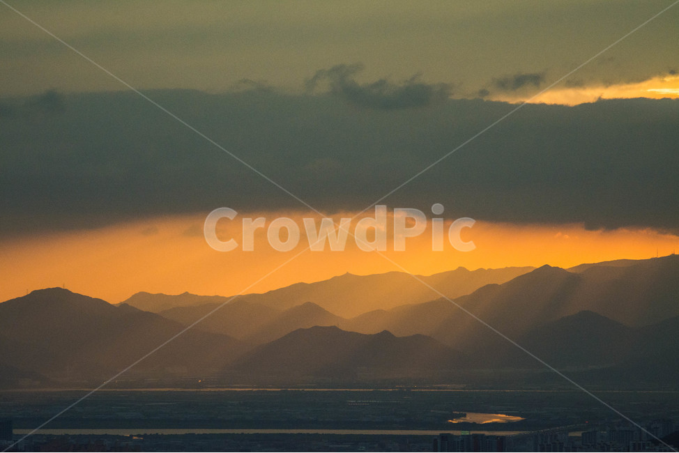 노을,일몰,풍경,자연,산,자연,풍경,nature,landscape,mountain range,산맥,mountain,outdoors,옥외