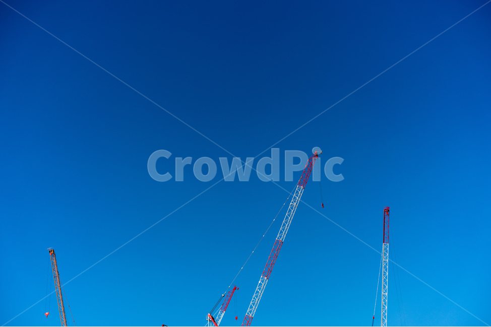 건설,크레인,하늘,crane,건축,풍경,blue,sky,construction,산업,industry,industrial