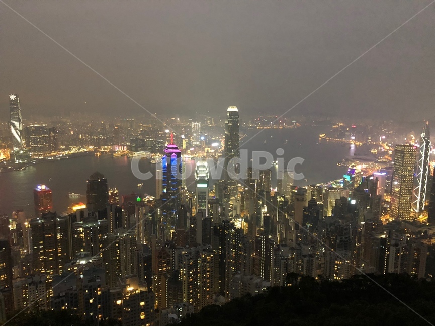 홍콩,마카오,침사추이,빅토리아피크,야경,조명,홍콩야경