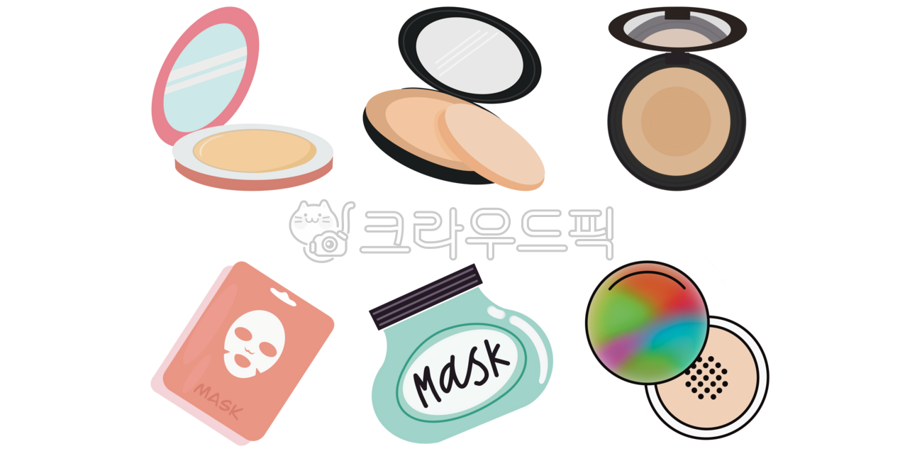 Cosmetic set,powder,compact,cushion,makeup,powder pact,base makeup,beauty,cosmetics,powder case,makeup accessories,beauty,makeup illustration,cosmetic illustration,makeup tools,compact powder,cushion pact,cosmetic package,women's bea