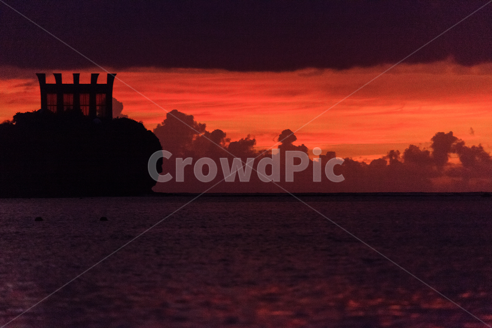cloud,flaming,strong,sunset,Guam,clouds fantastic