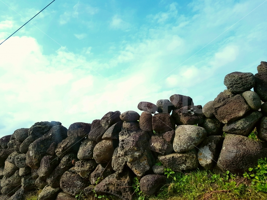 제주도,돌담,우도,제주,하늘,돌,제주도,jeju,jeju island,wall,벽,rubble,파편