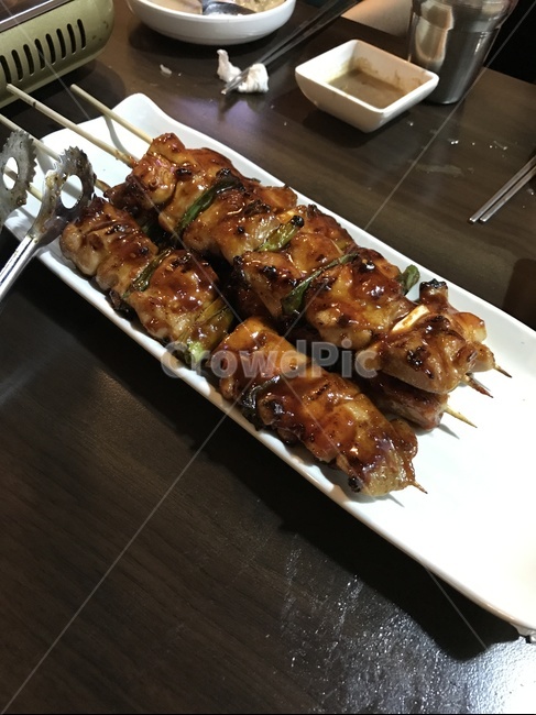 닭꼬치,안주,닭,음식,꼬치