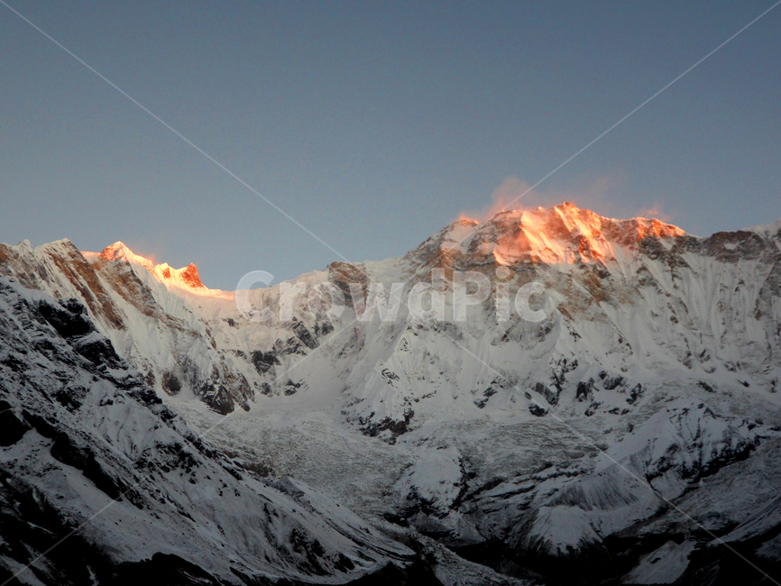 mountainrange,sunrise,winter,ice,rock,mountain,mountainouslandforms,mountainous terrain,sky,abc,annapurna,nature,mountain range,peak,slope,outdoors,background,snow,basecamp,nepal,dawn,landscape