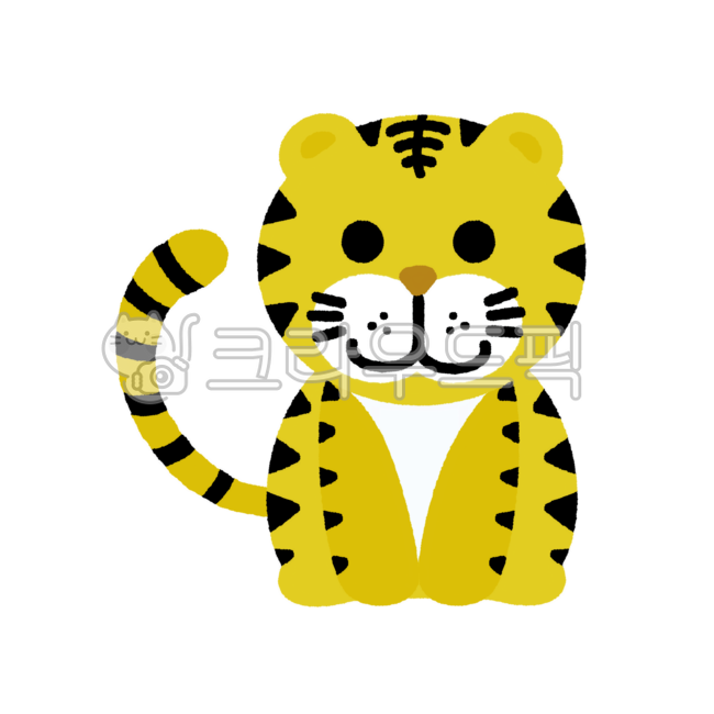 호랑이,동물,아기,귀여운,고양이,앉아있는