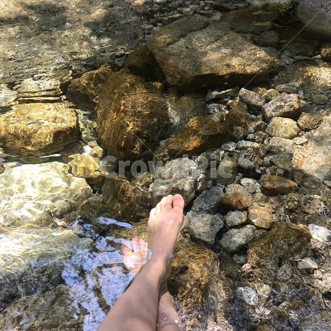 계곡,계곡발,발,물,발가락